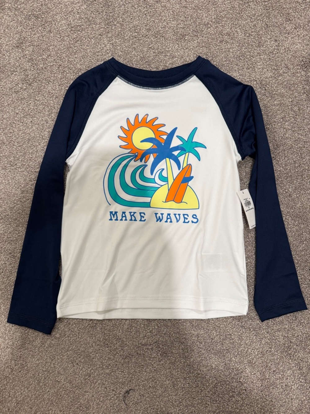 Long sleeve rashguard swim top